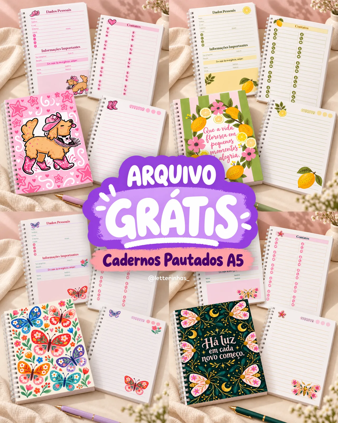 Cadernos Pautados A5